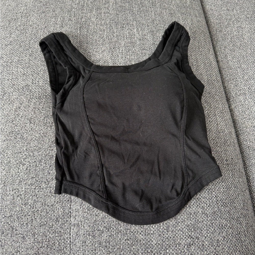 Black camisole bra top